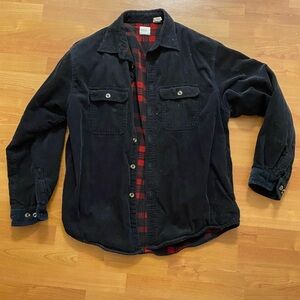 Vintage Black Corduroy Jacket with Lining